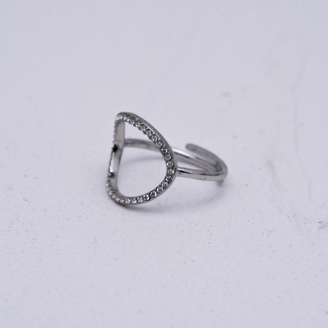 ANILLO ZO15055R Plateado Acero Inoxidable A14