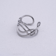 ANILLO ZO14109R Plateado Acero Inoxidable A36