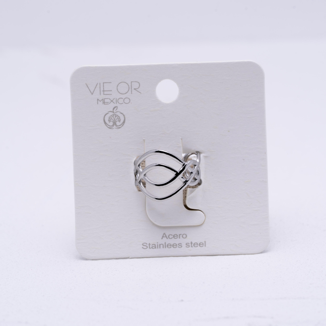 ANILLO ZO14109R Plateado Acero Inoxidable A36