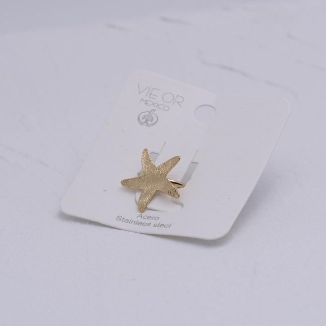 ANILLO ZO13184R Dorado Acero Inoxidable 2A52