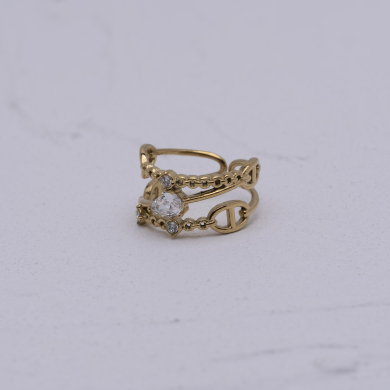 ANILLO ZO15059R Dorado Acero Inoxidable A14