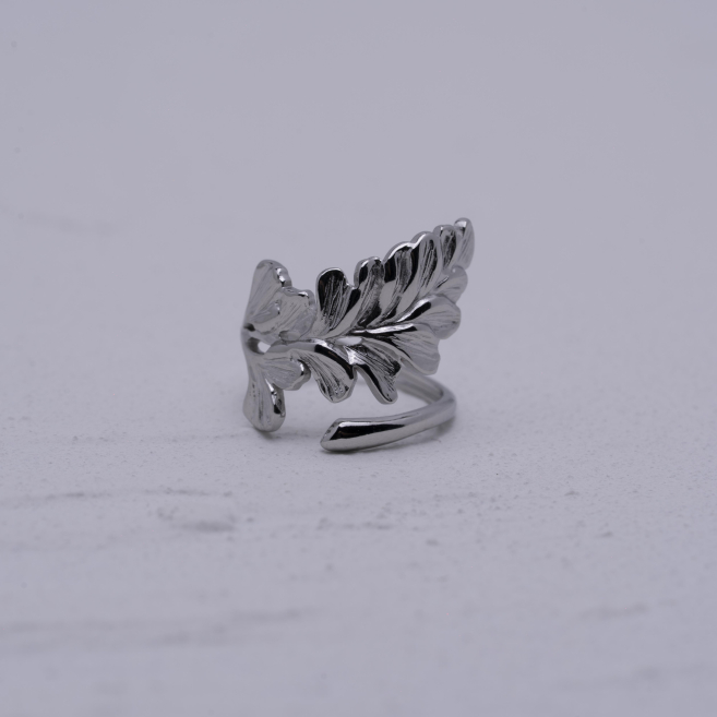 ANILLO ZO14124R Plateado Acero Inoxidable A46