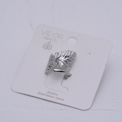 ANILLO ZO14124R Plateado Acero Inoxidable A46