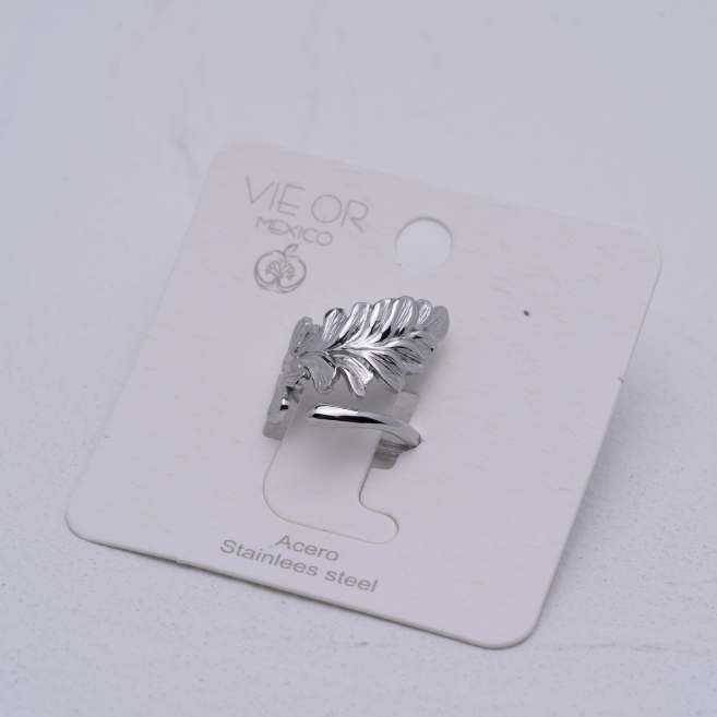 ANILLO ZO14124R Plateado Acero Inoxidable A46