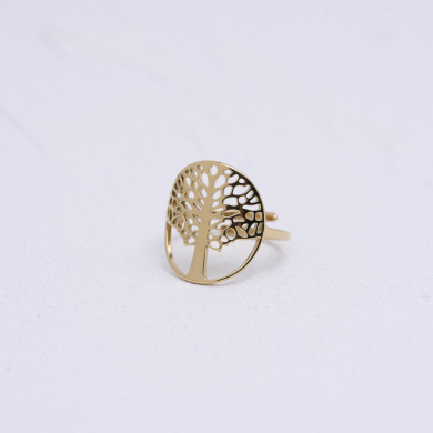 ANILLO ZO13727R Dorado Acero Inoxidable A47