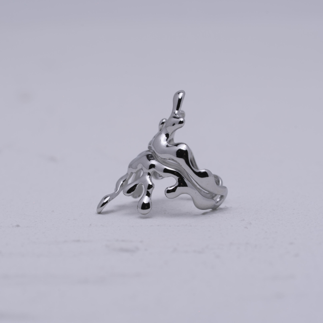 ANILLO ZO14098R Plateado Acero Inoxidable 2A310