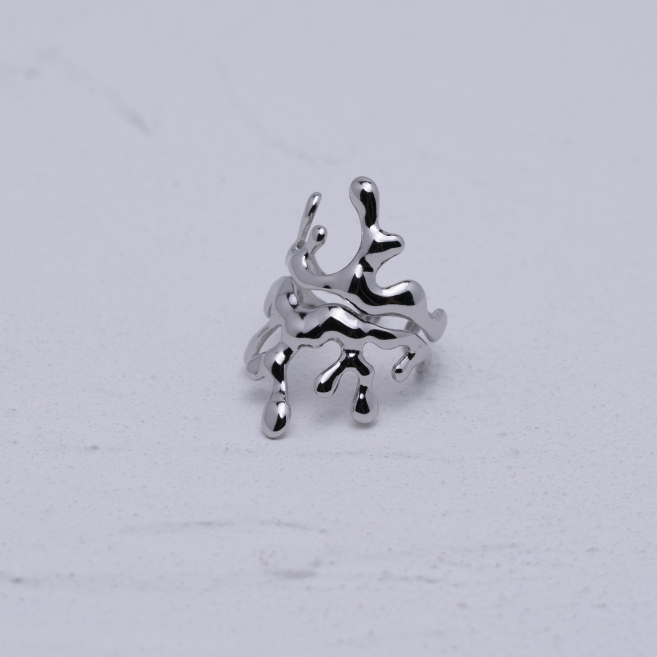 ANILLO ZO14098R Plateado Acero Inoxidable 2A310