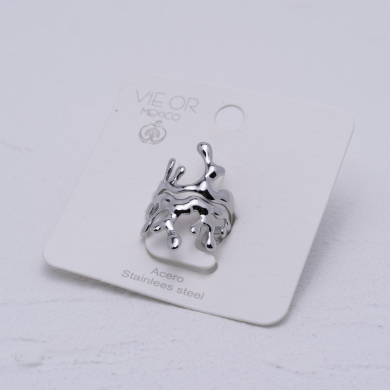 ANILLO ZO14098R Plateado Acero Inoxidable 2A310