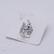 ANILLO ZO14098R Plateado Acero Inoxidable 2A310