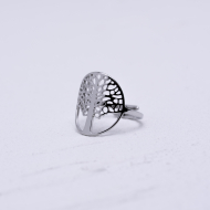 ANILLO ZO13727R Plateado Acero Inoxidable A47