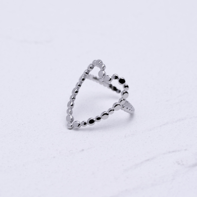 ANILLO ZO14316R Plateado Acero Inoxidable A36