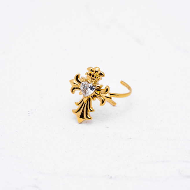 ANILLO ZO13558R Dorado Acero Inoxidable A14