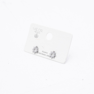 ARETES ZO294E Plateado Acero Inoxidable G15