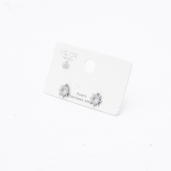 ARETES ZO294E Plateado Acero Inoxidable G15