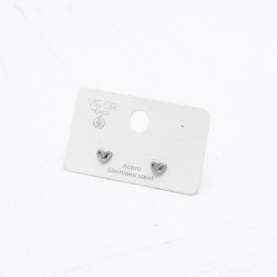 ARETES ZO1936E Plateado Acero Inoxidable G11