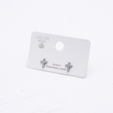 ARETES ZO4530E Plateado Acero Inoxidable G17