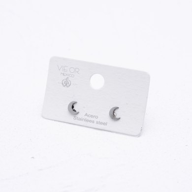 ARETES ZO6142E Plateado Acero Inoxidable G16