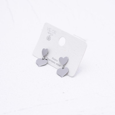 ARETES ZO1279E Plateado Acero Inoxidable G26