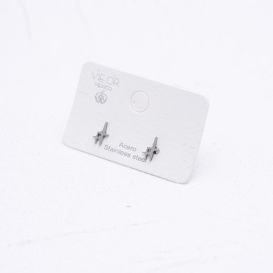 ARETES ZO4553E Plateado Acero Inoxidable G18