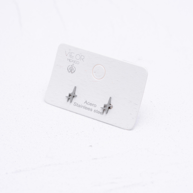 ARETES ZO4553E Plateado Acero Inoxidable G18
