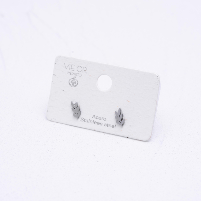 ARETES ZO1209E Plateado Acero Inoxidable F12