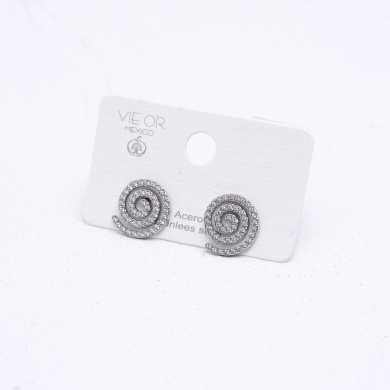 ARETES ZO14025E Plateado Acero Inoxidable G31