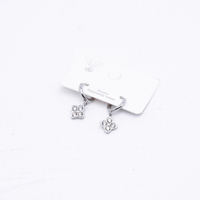ARETES ZO13671E Plateado Acero Inoxidable G23