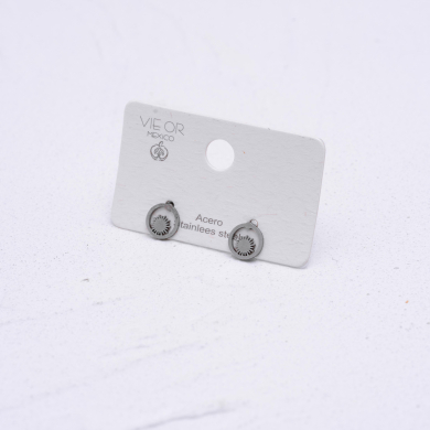 ARETES ZO1421E Plateado Acero Inoxidable -F11 F11