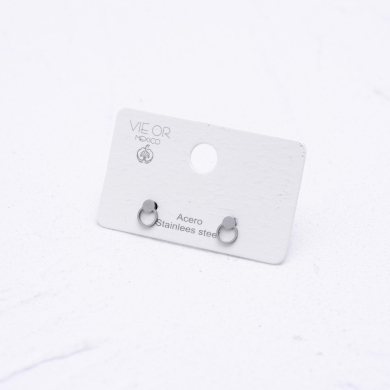 ARETES ZO6080E Plateado Acero Inoxidable -F11