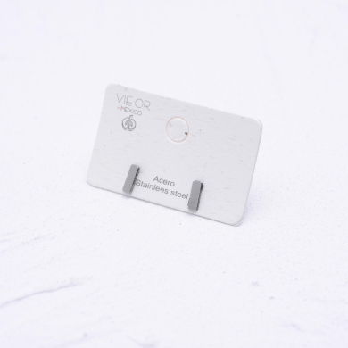 ARETES ZO1376E Plateado Acero Inoxidable -F15