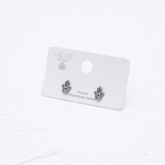 ARETES ZO4526E Plateado Acero Inoxidable -F12