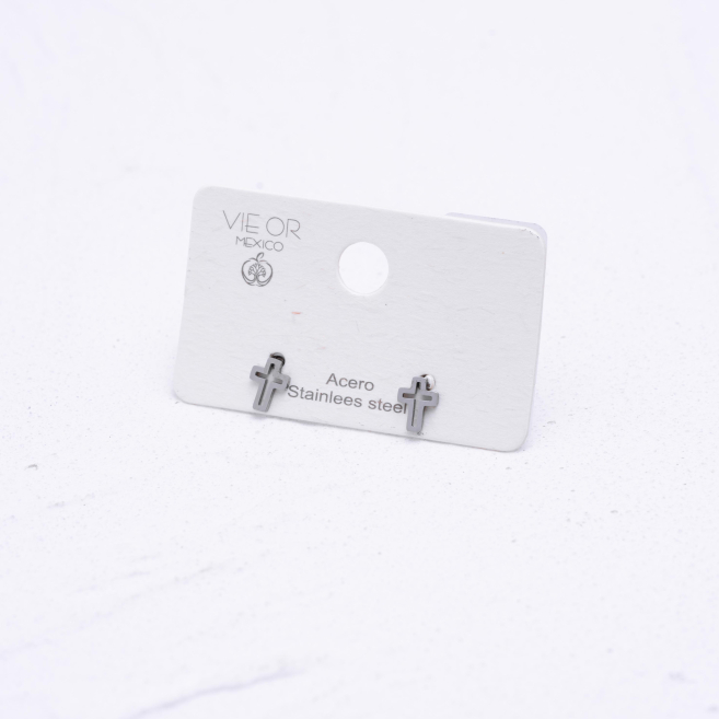 ARETES ZO4510E Plateado Acero Inoxidable -F15