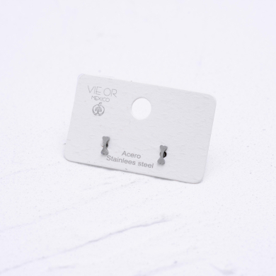 ARETES ZO4542E Plateado Acero Inoxidable -F17