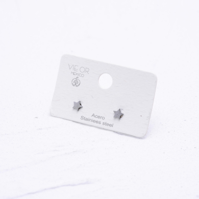 ARETES ZO1919E Plateado Acero Inoxidable G15