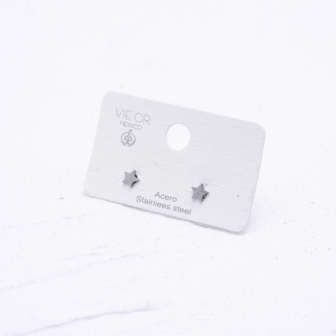 ARETES ZO1919E Plateado Acero Inoxidable G15