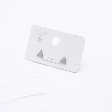 ARETES ZO299E Plateado Acero Inoxidable -F14