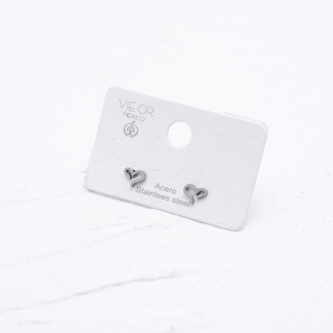 ARETES ZO1922E Plateado Acero Inoxidable F18