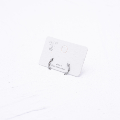 ARETES ZO1449E Plateado Acero Inoxidable F14