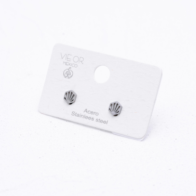 ARETES ZO6079E Plateado Acero Inoxidable -F15