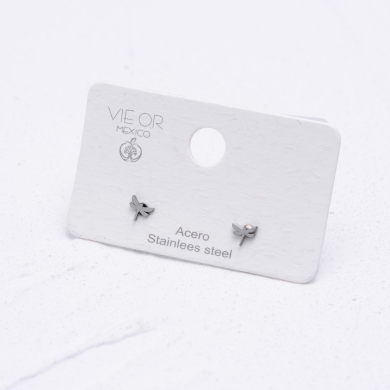 ARETES ZO1726E Plateado Acero Inoxidable F11