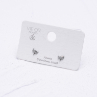 ARETES ZO1726E Plateado Acero Inoxidable F11