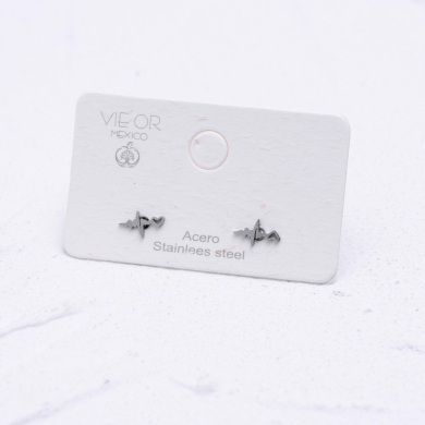 ARETES ZO6082E Plateado Acero Inoxidable G19