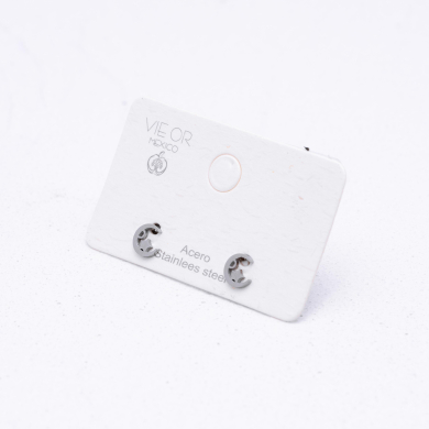 ARETES ZO1943E Plateado Acero Inoxidable G19