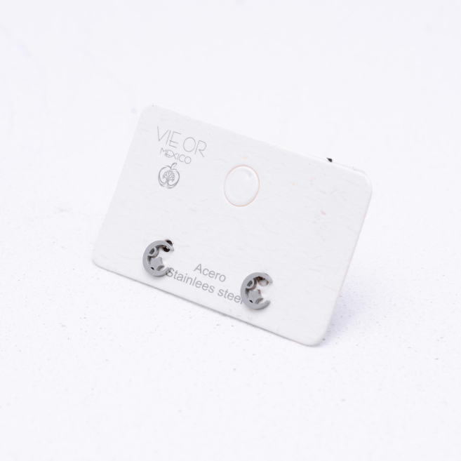 ARETES ZO1943E Plateado Acero Inoxidable G19