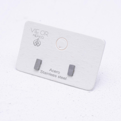 ARETES ZO1204E Plateado Acero Inoxidable G310