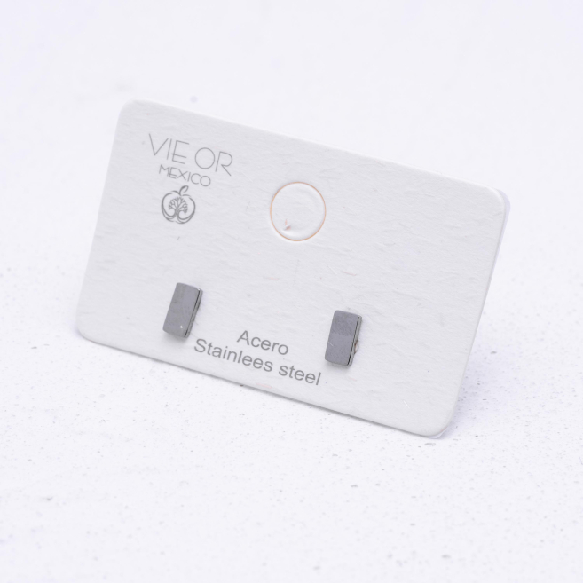 ARETES ZO1204E Plateado Acero Inoxidable G310