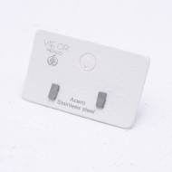 ARETES ZO1204E Plateado Acero Inoxidable G310