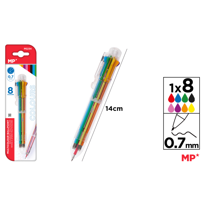BOLIGRAFO 8 COLORES 07 - F32