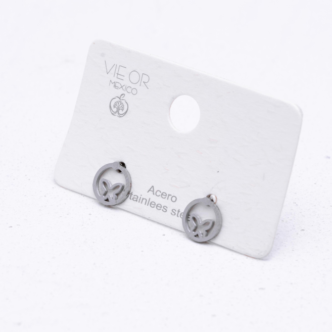 ARETES ZO1418E Plateado Acero Inoxidable G16