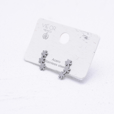 ARETES ZO4578E Plateado Acero Inoxidable F11